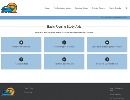 Crane Operator Certifications for SLS Employees