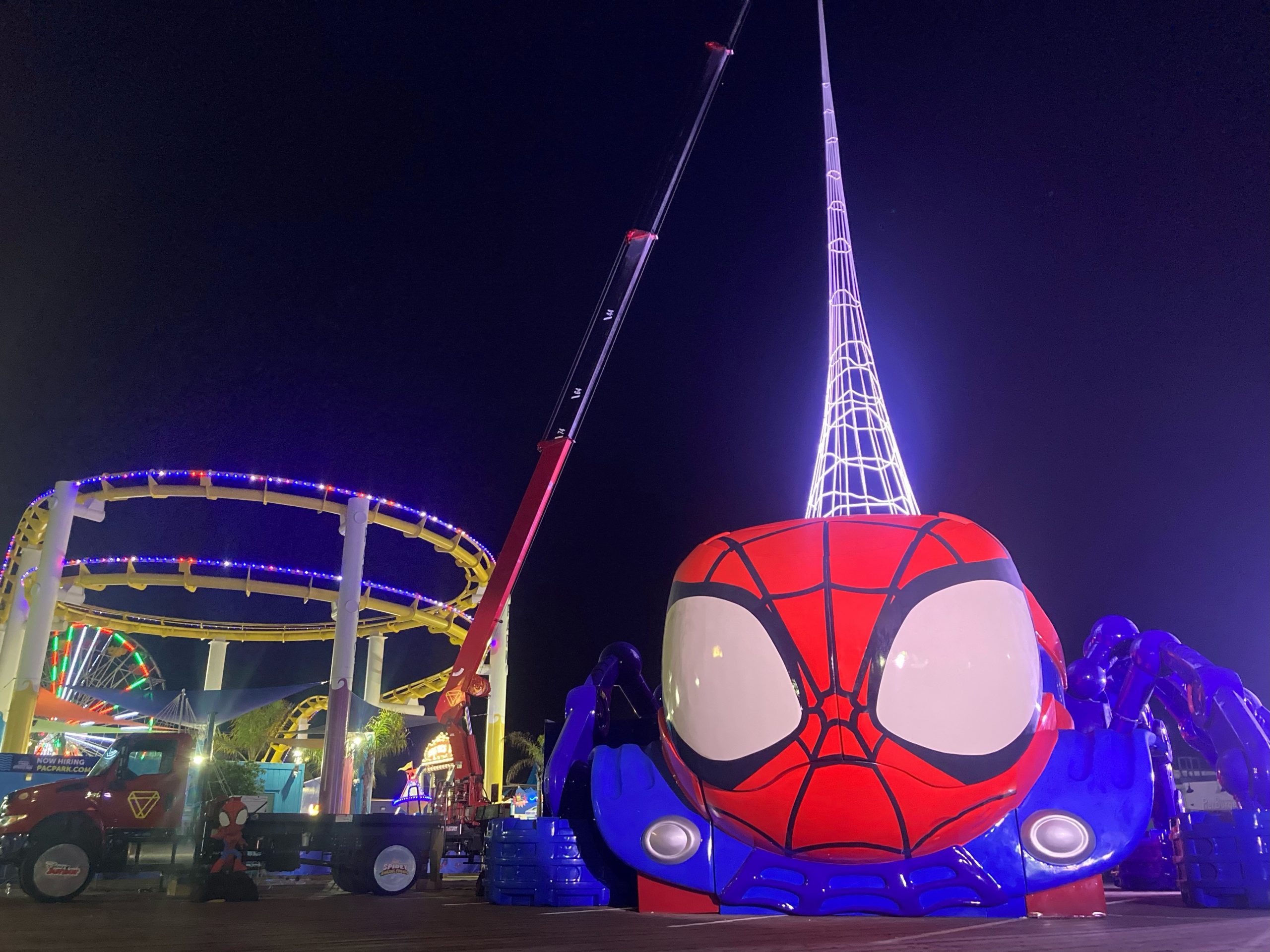 spidey at night